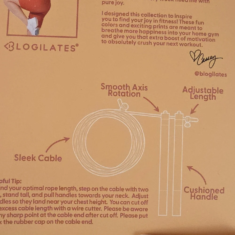 NEW Blogilates Premium Jump Rope - Picture 4 of 4